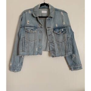 Some Like it Hot Boyish Harvey Cropped Denim Jacket XS